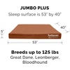 image:imageFurhaven Replacement Dog Bed Cover WaterResistant IndoorOutdoor Logo Print Oxford Polycanvas Mattress Washable  Deep Lagoon Jumbo XLargeChestnut