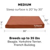 image:imageFurhaven Replacement Dog Bed Cover WaterResistant IndoorOutdoor Logo Print Oxford Polycanvas Mattress Washable  Deep Lagoon Jumbo XLargeChestnut