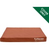 image:imageFurhaven Replacement Dog Bed Cover WaterResistant IndoorOutdoor Logo Print Oxford Polycanvas Mattress Washable  Deep Lagoon Jumbo XLargeChestnut