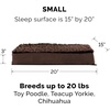 image:imageFurhaven Replacement Dog Bed Cover WaterResistant IndoorOutdoor Logo Print Oxford Polycanvas Mattress Washable  Deep Lagoon Jumbo XLargeChocolate