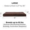 image:imageFurhaven Replacement Dog Bed Cover WaterResistant IndoorOutdoor Logo Print Oxford Polycanvas Mattress Washable  Deep Lagoon Jumbo XLargeChocolate