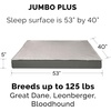 image:imageFurhaven Replacement Dog Bed Cover WaterResistant IndoorOutdoor Logo Print Oxford Polycanvas Mattress Washable  Deep Lagoon Jumbo XLargeConvertible Quilt Top Gray