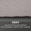 image:imageFurhaven Replacement Dog Bed Cover WaterResistant IndoorOutdoor Logo Print Oxford Polycanvas Mattress Washable  Deep Lagoon Jumbo XLargeConvertible Quilt Top Gray