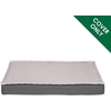 image:imageFurhaven Replacement Dog Bed Cover WaterResistant IndoorOutdoor Logo Print Oxford Polycanvas Mattress Washable  Deep Lagoon Jumbo XLargeConvertible Quilt Top Gray