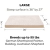 image:imageFurhaven Replacement Dog Bed Cover WaterResistant IndoorOutdoor Logo Print Oxford Polycanvas Mattress Washable  Deep Lagoon Jumbo XLargeCream
