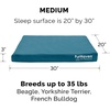 image:imageFurhaven Replacement Dog Bed Cover WaterResistant IndoorOutdoor Logo Print Oxford Polycanvas Mattress Washable  Deep Lagoon Jumbo XLargeDeep Lagoon