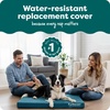 image:imageFurhaven Replacement Dog Bed Cover WaterResistant IndoorOutdoor Logo Print Oxford Polycanvas Mattress Washable  Deep Lagoon Jumbo XLargeDeep Lagoon