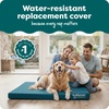 image:imageFurhaven Replacement Dog Bed Cover WaterResistant IndoorOutdoor Logo Print Oxford Polycanvas Mattress Washable  Deep Lagoon Jumbo XLargeDeep Lagoon