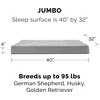 image:imageFurhaven Replacement Dog Bed Cover WaterResistant IndoorOutdoor Logo Print Oxford Polycanvas Mattress Washable  Deep Lagoon Jumbo XLargeGray