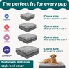 image:imageFurhaven Replacement Dog Bed Cover WaterResistant IndoorOutdoor Logo Print Oxford Polycanvas Mattress Washable  Deep Lagoon Jumbo XLargeGray