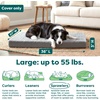image:imageFurhaven Replacement Dog Bed Cover WaterResistant IndoorOutdoor Logo Print Oxford Polycanvas Mattress Washable  Deep Lagoon Jumbo XLargeGray