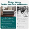 image:imageFurhaven Replacement Dog Bed Cover WaterResistant IndoorOutdoor Logo Print Oxford Polycanvas Mattress Washable  Deep Lagoon Jumbo XLargeGray