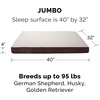 image:imageFurhaven Replacement Dog Bed Cover WaterResistant IndoorOutdoor Logo Print Oxford Polycanvas Mattress Washable  Deep Lagoon Jumbo XLargeSherpa  Suede Espresso