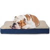 image:imageFurhaven Replacement Dog Bed Cover WaterResistant IndoorOutdoor Logo Print Oxford Polycanvas Mattress Washable  Deep Lagoon Jumbo XLargeSherpa  Suede Navy