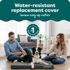 image:imageFurhaven Replacement Dog Bed Cover WaterResistant IndoorOutdoor Logo Print Oxford Polycanvas Mattress Washable  Deep Lagoon Jumbo XLargeStone Gray
