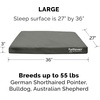 image:imageFurhaven Replacement Dog Bed Cover WaterResistant IndoorOutdoor Logo Print Oxford Polycanvas Mattress Washable  Deep Lagoon Jumbo XLargeStone Gray