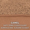 image:imageFurhaven Replacement Dog Bed Cover WaterResistant IndoorOutdoor Logo Print Oxford Polycanvas Mattress Washable  Deep Lagoon Jumbo XLargeTerry  Suede Camel