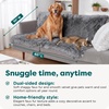 image:imageFurhaven Waterproof Throw Blanket for Dogs amp Indoor Cats Washable  Shaggy Plush Calming Long Faux Fur amp Velvet Dog Blanket  Mist Gray LargeGray
