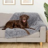 image:imageFurhaven Waterproof Throw Blanket for Dogs amp Indoor Cats Washable  Shaggy Plush Calming Long Faux Fur amp Velvet Dog Blanket  Mist Gray LargeGray