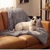 image:imageFurhaven Waterproof Throw Blanket for Dogs amp Indoor Cats Washable  Shaggy Plush Calming Long Faux Fur amp Velvet Dog Blanket  Mist Gray LargeGray