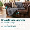 image:imageFurhaven Waterproof Throw Blanket for Dogs amp Indoor Cats Washable  Shaggy Plush Calming Long Faux Fur amp Velvet Dog Blanket  Mist Gray LargeGray