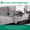 image:imageFurhaven Waterproof Throw Blanket for Dogs amp Indoor Cats Washable  Shaggy Plush Calming Long Faux Fur amp Velvet Dog Blanket  Mist Gray LargeGray