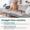 image:imageFurhaven Waterproof Throw Blanket for Dogs amp Indoor Cats Washable  Shaggy Plush Calming Long Faux Fur amp Velvet Dog Blanket  Mist Gray LargeMist Gray