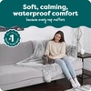 image:imageFurhaven Waterproof Throw Blanket for Dogs amp Indoor Cats Washable  Shaggy Plush Calming Long Faux Fur amp Velvet Dog Blanket  Mist Gray LargeMist Gray