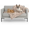 image:imageFurhaven Waterproof Throw Blanket for Dogs amp Indoor Cats Washable  Shaggy Plush Calming Long Faux Fur amp Velvet Dog Blanket  Mist Gray LargeTaupe
