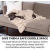 image:imageFurhaven Waterproof Throw Blanket for Dogs amp Indoor Cats Washable  Shaggy Plush Calming Long Faux Fur amp Velvet Dog Blanket  Mist Gray LargeTaupe