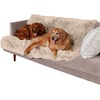 image:imageFurhaven Waterproof Throw Blanket for Dogs amp Indoor Cats Washable  Shaggy Plush Calming Long Faux Fur amp Velvet Dog Blanket  Mist Gray LargeTaupe