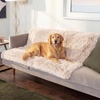 image:imageFurhaven Waterproof Throw Blanket for Dogs amp Indoor Cats Washable  Shaggy Plush Calming Long Faux Fur amp Velvet Dog Blanket  Mist Gray LargeTaupe
