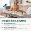 image:imageFurhaven Waterproof Throw Blanket for Dogs amp Indoor Cats Washable  Shaggy Plush Calming Long Faux Fur amp Velvet Dog Blanket  Mist Gray LargeTaupe