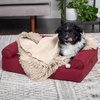 image:imageFurhaven Waterproof Throw Blanket for Dogs amp Indoor Cats Washable  Shaggy Plush Calming Long Faux Fur amp Velvet Dog Blanket  Mist Gray LargeTaupe