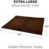 image:imageFurhaven Waterproof Throw Blanket for Dogs amp Indoor Cats Washable  TwoTone Luxe Velvet Dog Blanket  Celadon Green MediumBrownstone