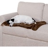 image:imageFurhaven Waterproof Throw Blanket for Dogs amp Indoor Cats Washable  TwoTone Luxe Velvet Dog Blanket  Celadon Green MediumBrownstone