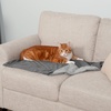 image:imageFurhaven Waterproof Throw Blanket for Dogs amp Indoor Cats Washable  TwoTone Luxe Velvet Dog Blanket  Celadon Green MediumGranite Gray