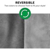image:imageFurhaven Waterproof Throw Blanket for Dogs amp Indoor Cats Washable  TwoTone Luxe Velvet Dog Blanket  Celadon Green MediumGranite Gray