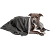 image:imageFurhaven Waterproof Throw Blanket for Dogs amp Indoor Cats Washable  TwoTone Luxe Velvet Dog Blanket  Celadon Green MediumGranite Gray