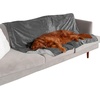 image:imageFurhaven Waterproof Throw Blanket for Dogs amp Indoor Cats Washable  TwoTone Luxe Velvet Dog Blanket  Celadon Green MediumGranite Gray