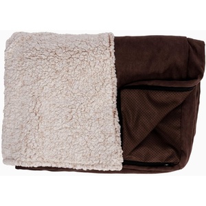 image:imageFurHaven Dog Bed Cover Replacement SofaStyle Design with Soft Breathable Fabric for Cozy Comfort Machine Washable Large Plush amp Velvet Granite GrayBlanket Top  Berber  Suede Espresso