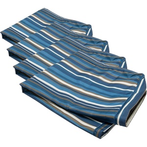 image:imageFurhaven Replacement Dog Bed Cover WaterResistant IndoorOutdoor Logo Print Oxford Polycanvas Mattress Washable  Deep Lagoon Jumbo XLargeWaterResistant Striped Print Blue