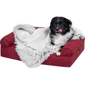 image:imageFurhaven Waterproof Throw Blanket for Dogs amp Indoor Cats Washable  Shaggy Plush Calming Long Faux Fur amp Velvet Dog Blanket  Mist Gray LargeMist Gray