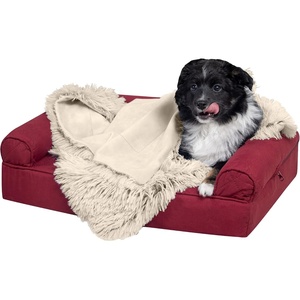 image:imageFurhaven Waterproof Throw Blanket for Dogs amp Indoor Cats Washable  Shaggy Plush Calming Long Faux Fur amp Velvet Dog Blanket  Mist Gray LargeTaupe