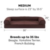 image:imageFurHaven Classic Sofa Orthopedic Dog Bed for Large Dogs with Orthopedic Egg Crate with a Solid Orthopedic Foam Base for Joint Support Removable Washable Cover Large Quilted Sofa Iron GrayCoffee