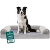 image:imageFurHaven Classic Sofa Orthopedic Dog Bed for Large Dogs with Orthopedic Egg Crate with a Solid Orthopedic Foam Base for Joint Support Removable Washable Cover Large Quilted Sofa Iron GraySmoke Gray