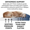 image:imageFurHaven Classic Sofa Orthopedic Dog Bed for Large Dogs with Orthopedic Egg Crate with a Solid Orthopedic Foam Base for Joint Support Removable Washable Cover Large Quilted Sofa Iron GrayNavy Blue