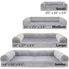 image:imageFurHaven Classic Sofa Orthopedic Dog Bed for Large Dogs with Orthopedic Egg Crate with a Solid Orthopedic Foam Base for Joint Support Removable Washable Cover Large Quilted Sofa Iron GraySmoke Gray