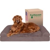 image:imageFurHaven Classic Sofa Orthopedic Dog Bed for Large Dogs with Orthopedic Egg Crate with a Solid Orthopedic Foam Base for Joint Support Removable Washable Cover Large Quilted Sofa Iron GrayDriftwood Brown
