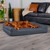 image:imageFurHaven Classic Sofa Orthopedic Dog Bed for Large Dogs with Orthopedic Egg Crate with a Solid Orthopedic Foam Base for Joint Support Removable Washable Cover Large Quilted Sofa Iron GrayIron Gray